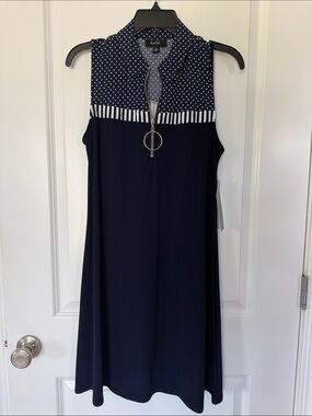 New with tags, navy dress, ladies small